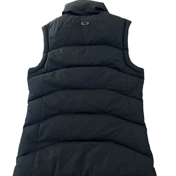 Oakley Women’s Size XS Black Full Zip Quilted Puffer Vest w/Duck Down - Picture 2 of 3
